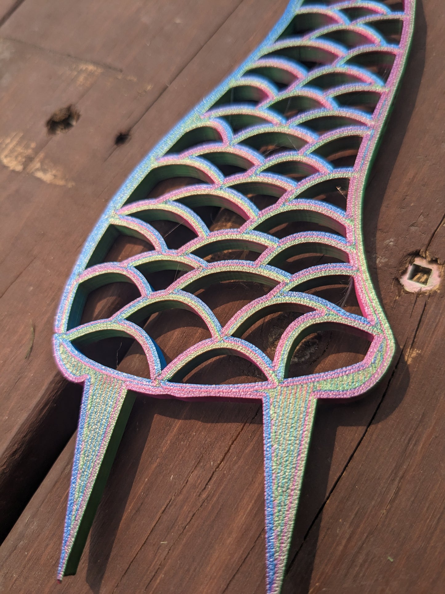 Mermaid tail trellis | Iridescent Vibes Collection