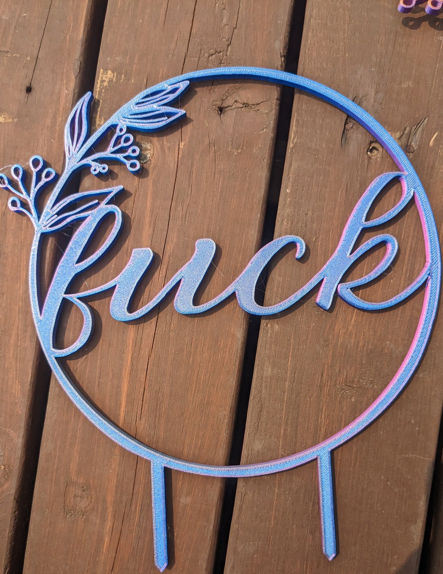 "Fuck" Trellis | Iridescent Vibes Collection