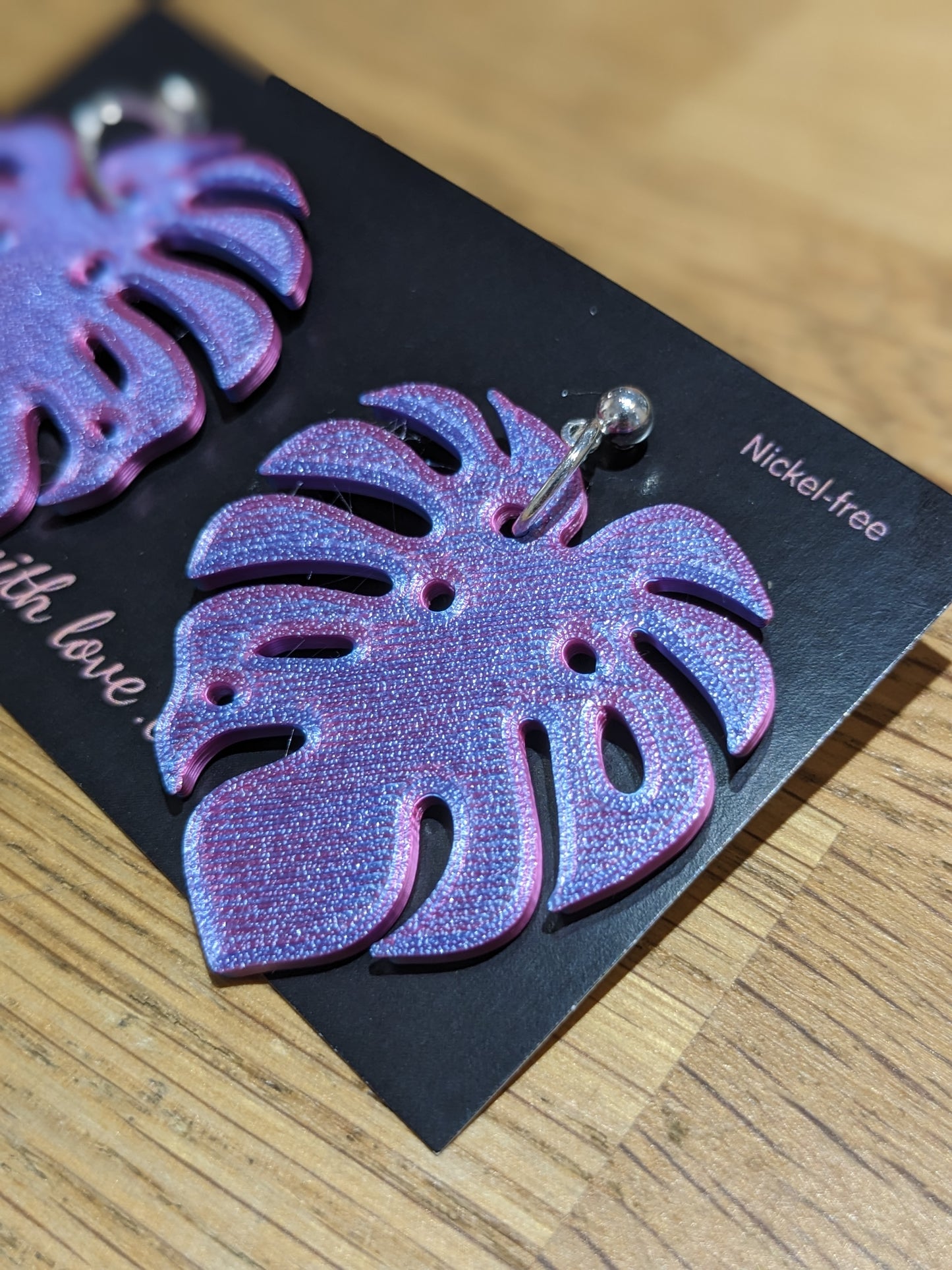 Monstera Earrings | Iridescent Vibes Collection